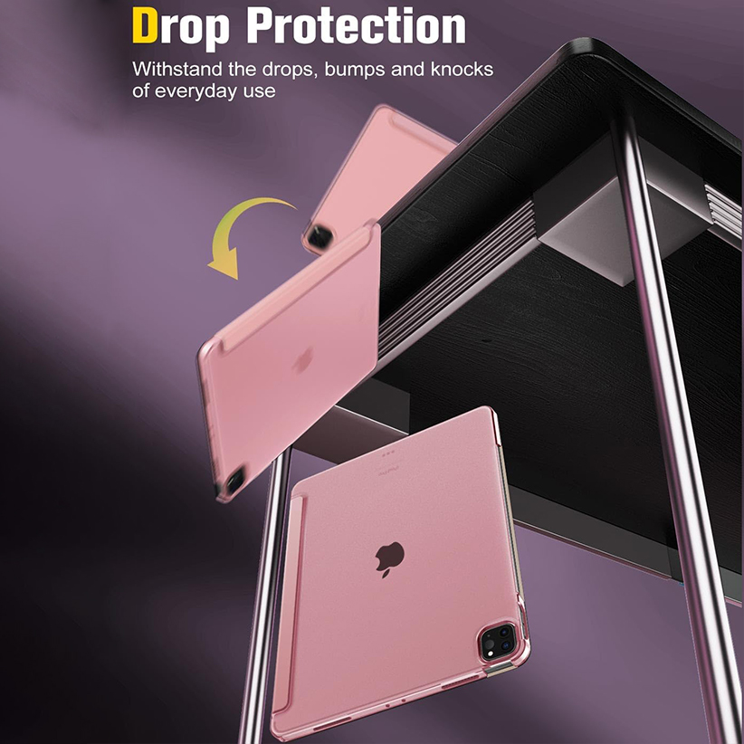 Slim Stand Hard PC Translucent Back Shell for iPad Air 11” 2024